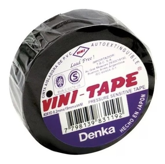 Cinta Aisladora x 20mts VINI-TAPE